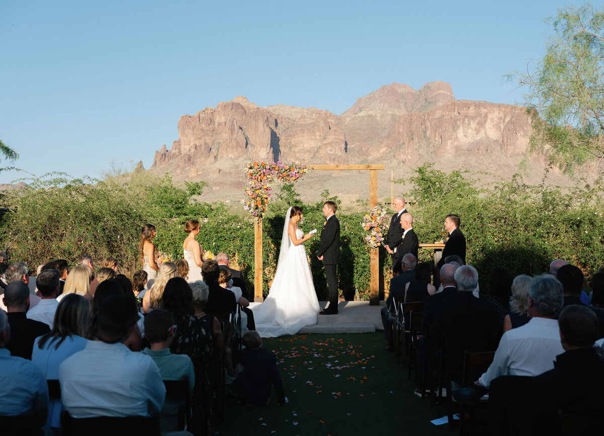Arizona wedding photography at The Paseo desert ceremony space