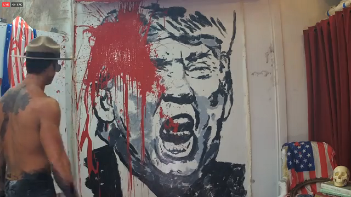 Brent Ray Fraser The Shack Studio Painted the day of the Unites States Presidential Election 2016 -  04