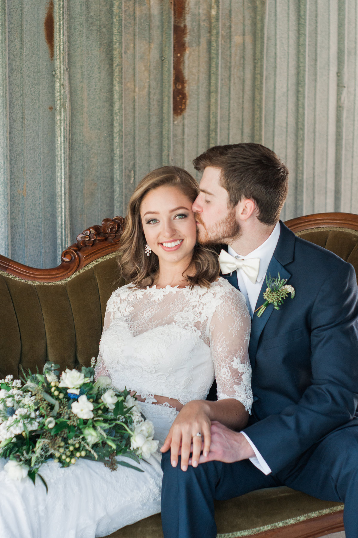 Barn wedding inspiration photographed at Fussell Farm by Boone Photographer Wayfaring Wanderer. Fussell Farm is a gorgeous venue in Millers Creek, NC.