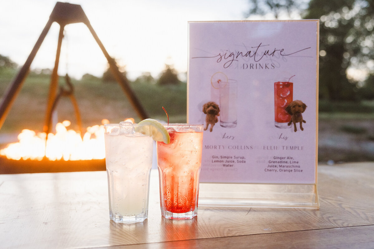 signature cocktails featuring pets