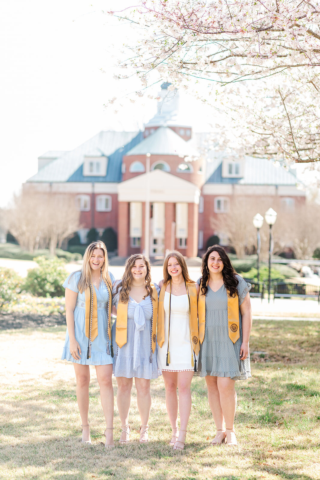 Senior girls celebrating milestone with portraits