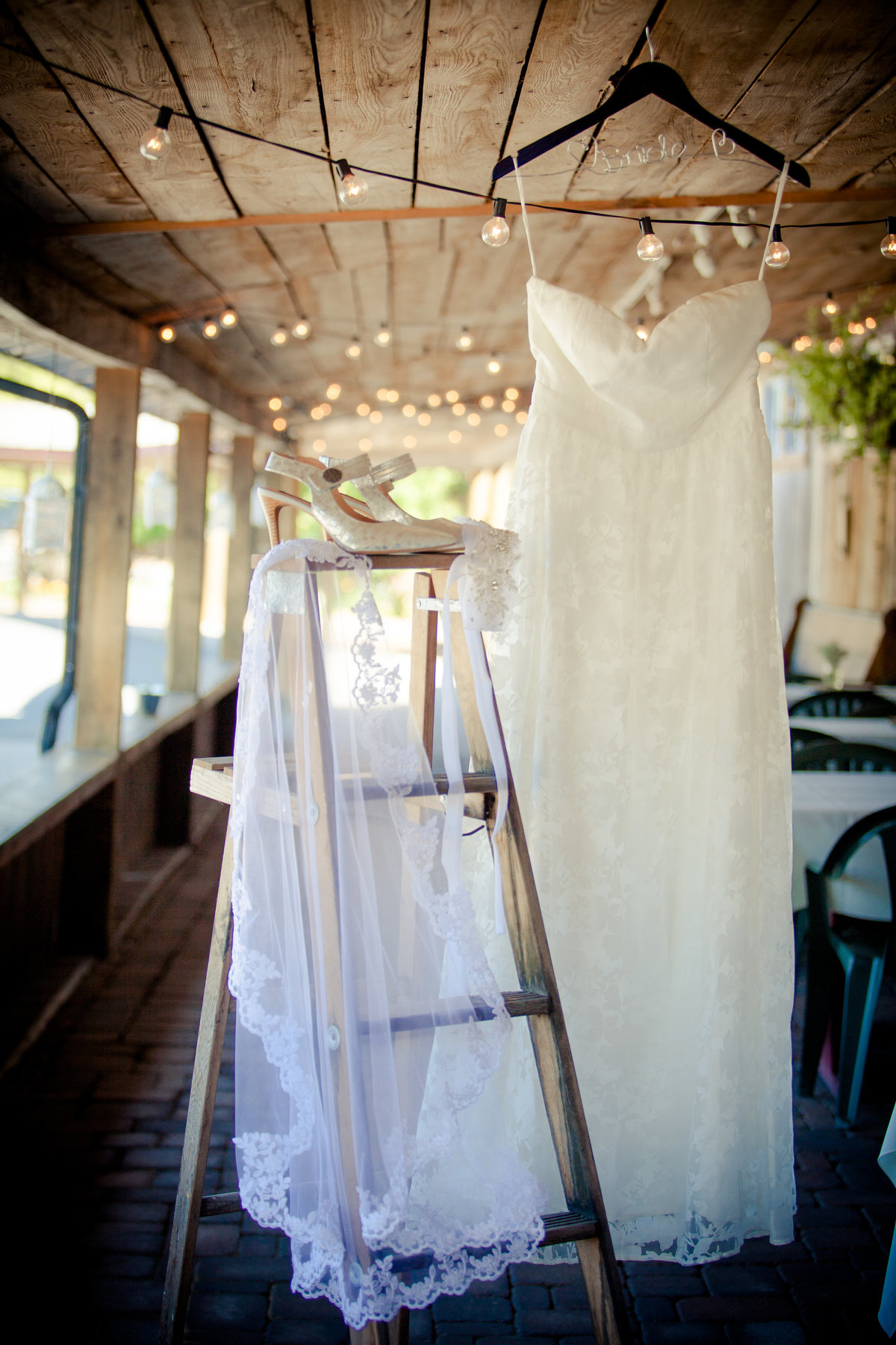 Rustic Wedding Bride's Dress Photo