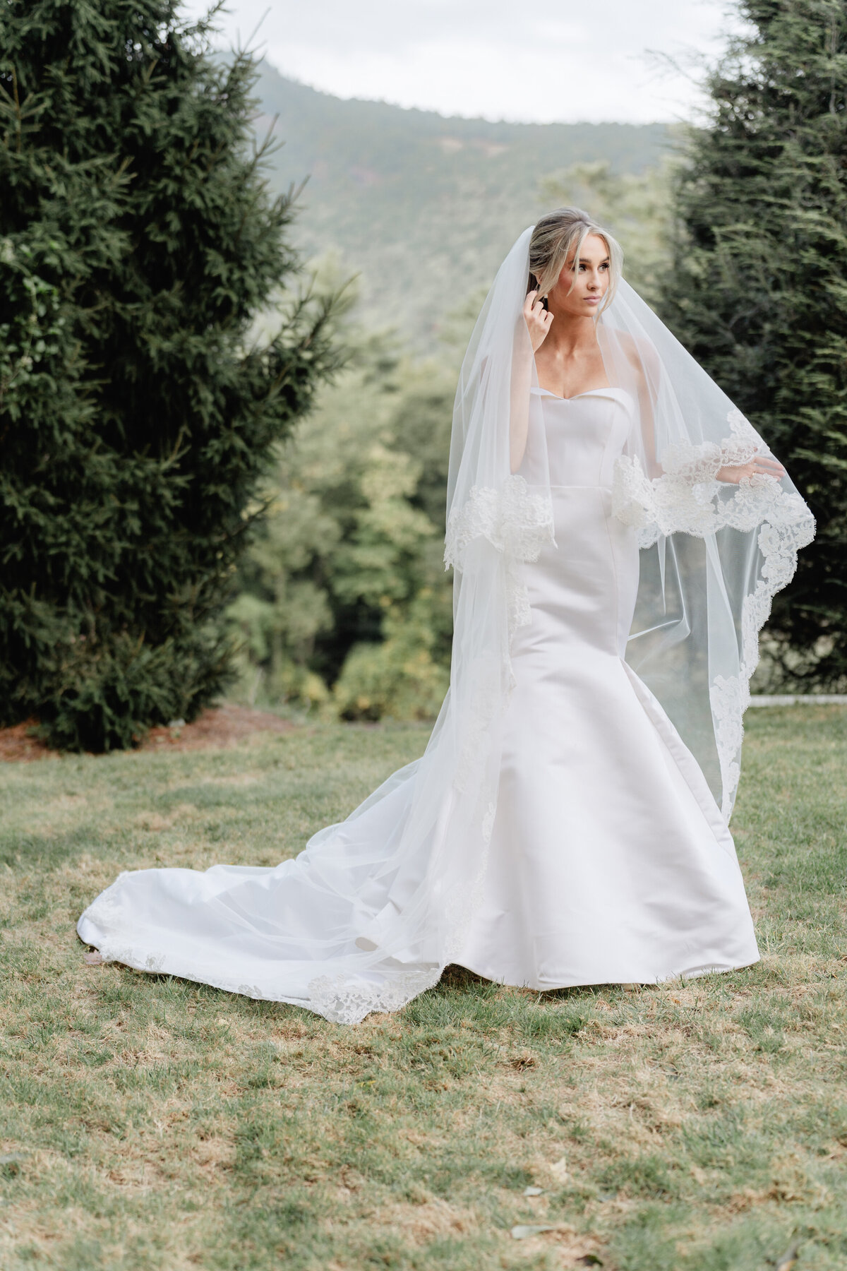 Bride and Groom at Chattooga Club Cashiers NC by Wedding Photographer Nick Francis-78