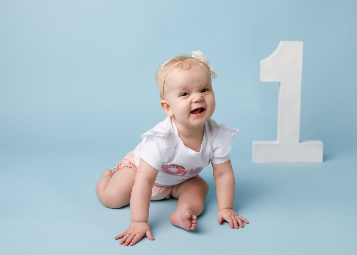 personality portraits children's milestone session at newport news virginia studio
