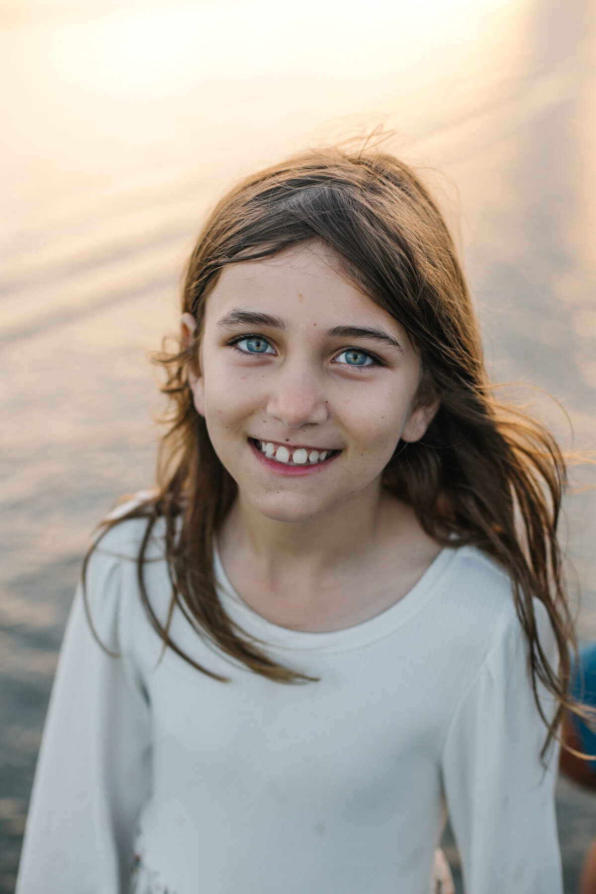 Portrait of a girl smiling. 