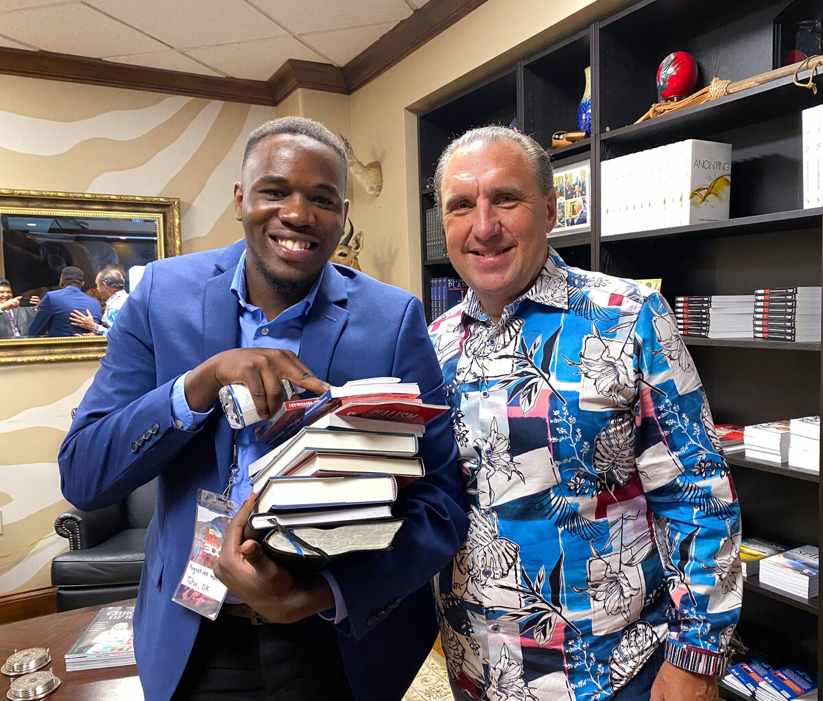 Ev. Augustine Mpemba Jr. with Dr. Rodney Howard Browne