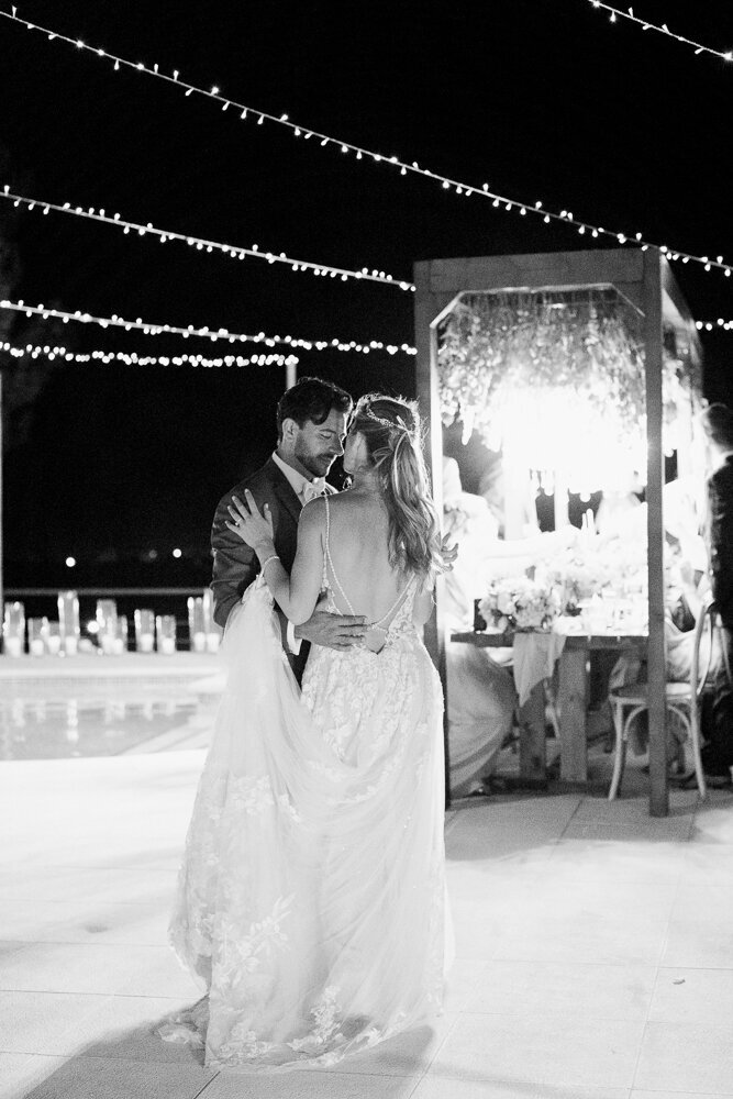 Villa wedding in Rhodes Greece with chandelier installations  (99)