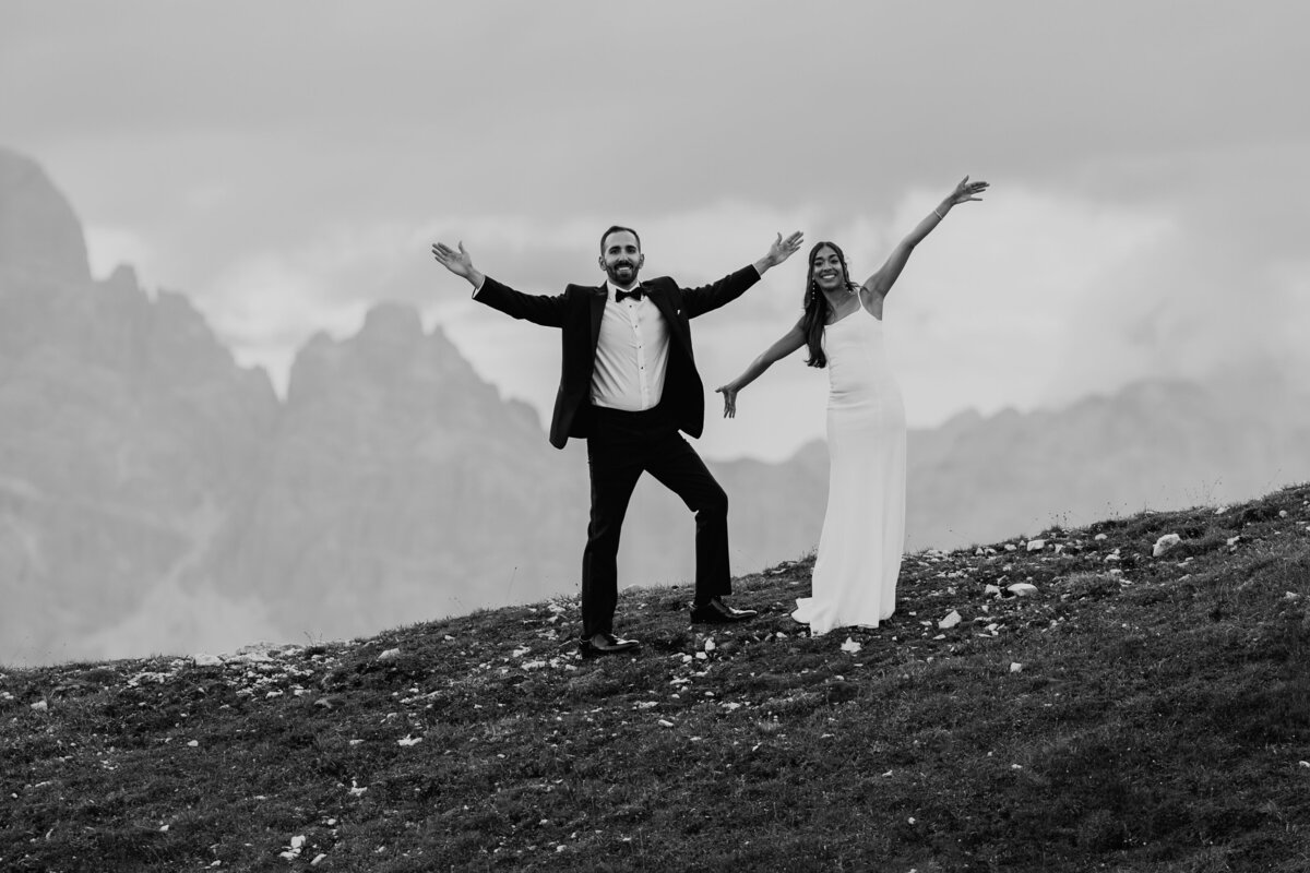 Marmarole helicopter Elopement Dolomites -89
