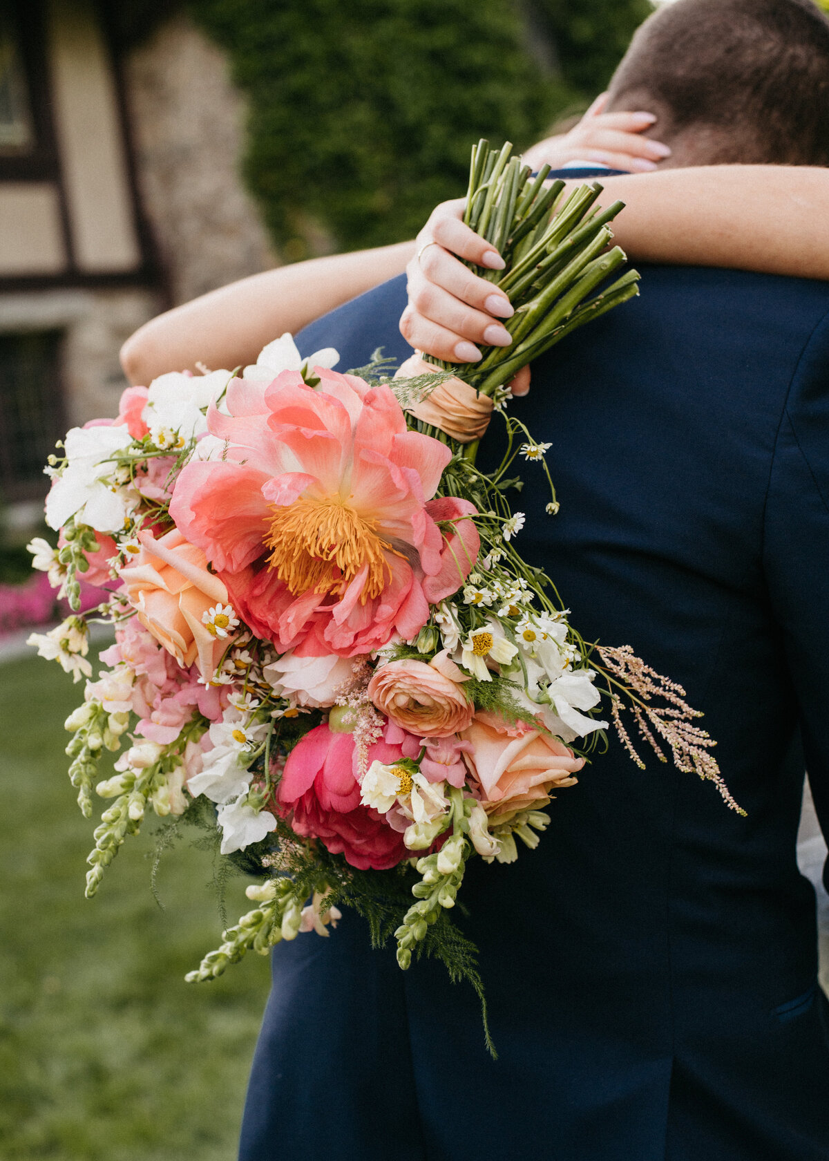 colorful-peony-bouquet-ct-wedding