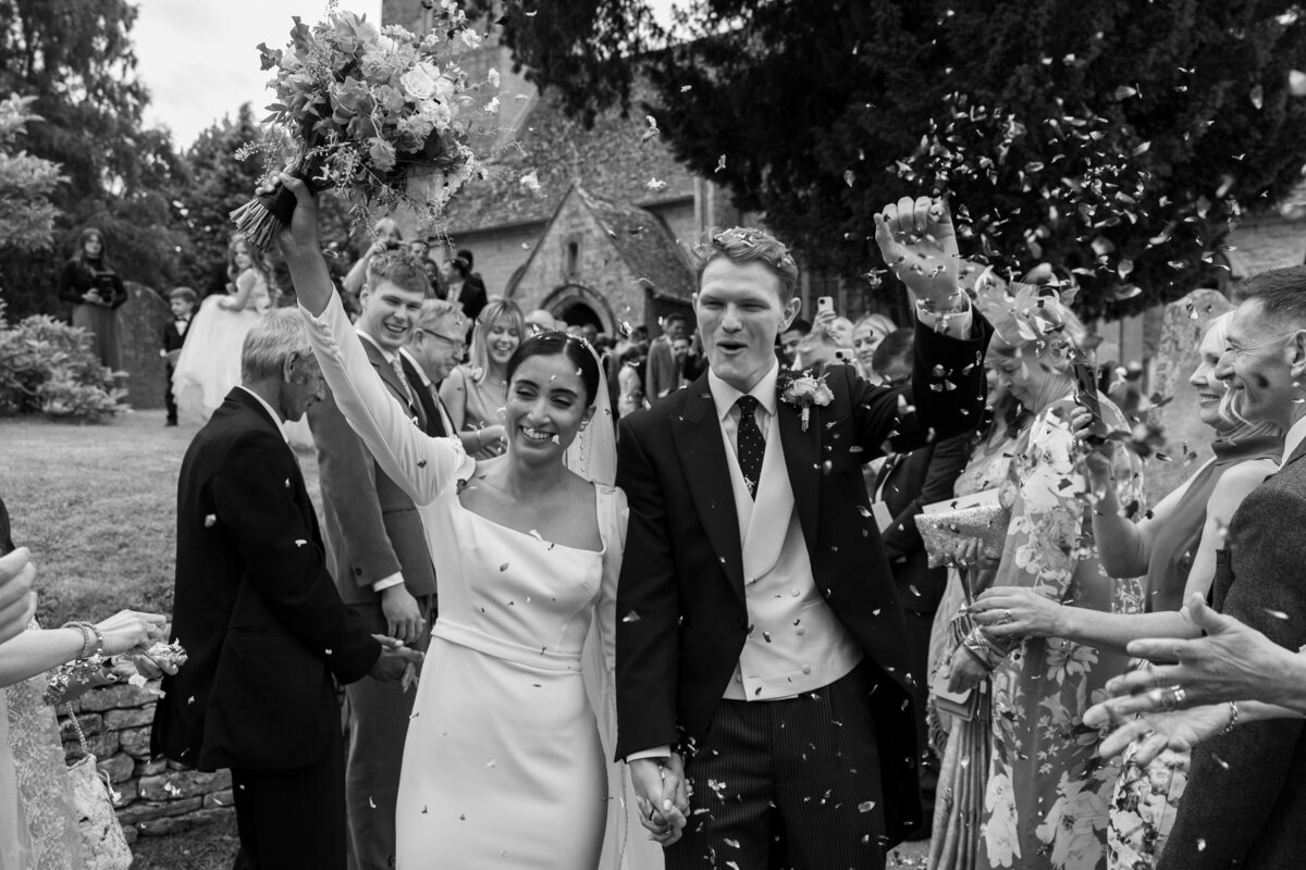Church wedding ceremony in the Cotswolds