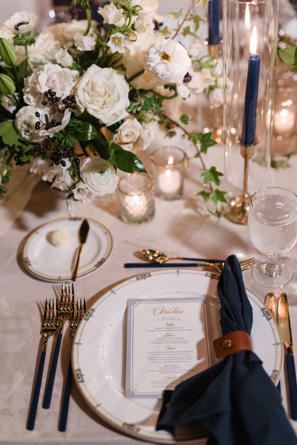 University Club Wedding with Blue Details_21