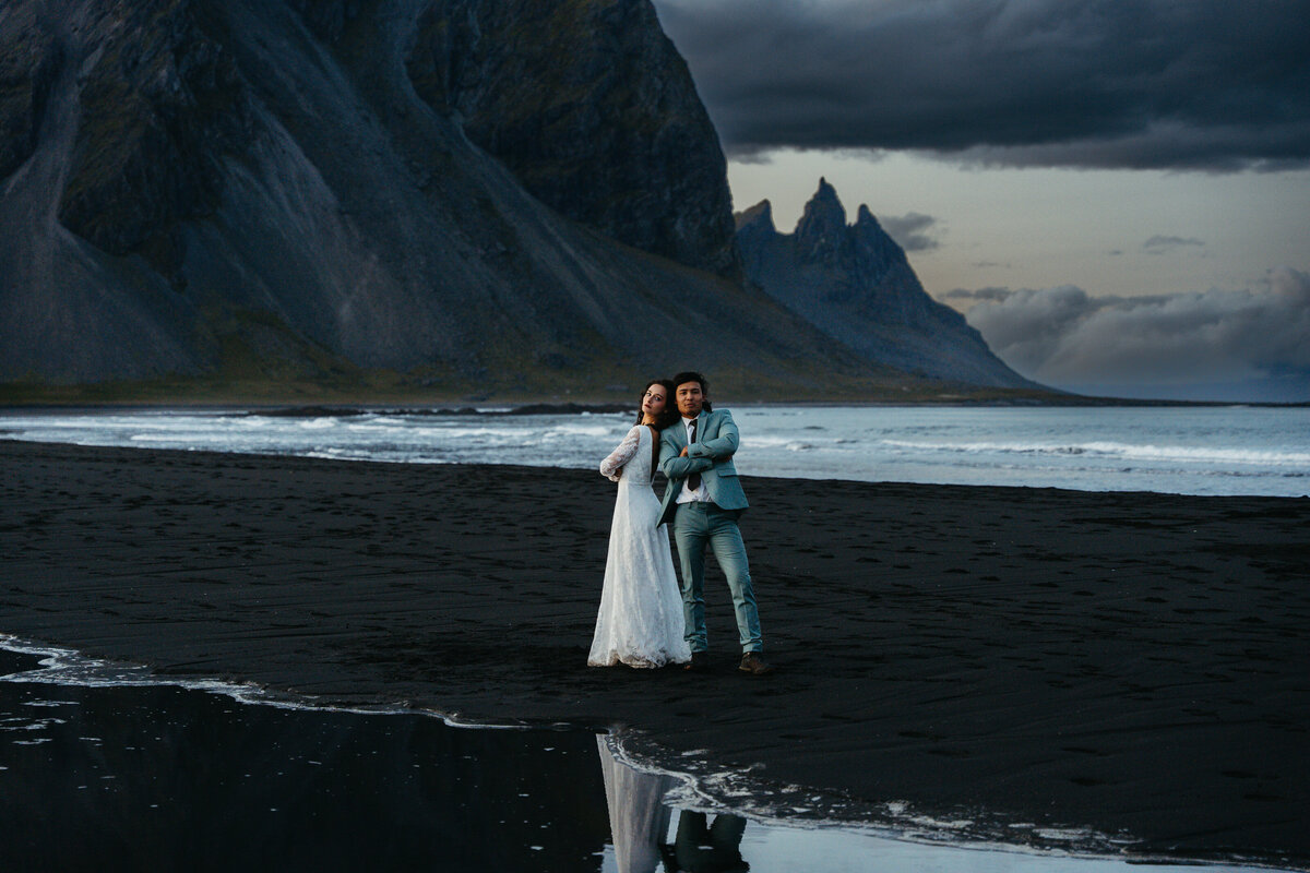 Stokksnes Beach Iceland Elopement