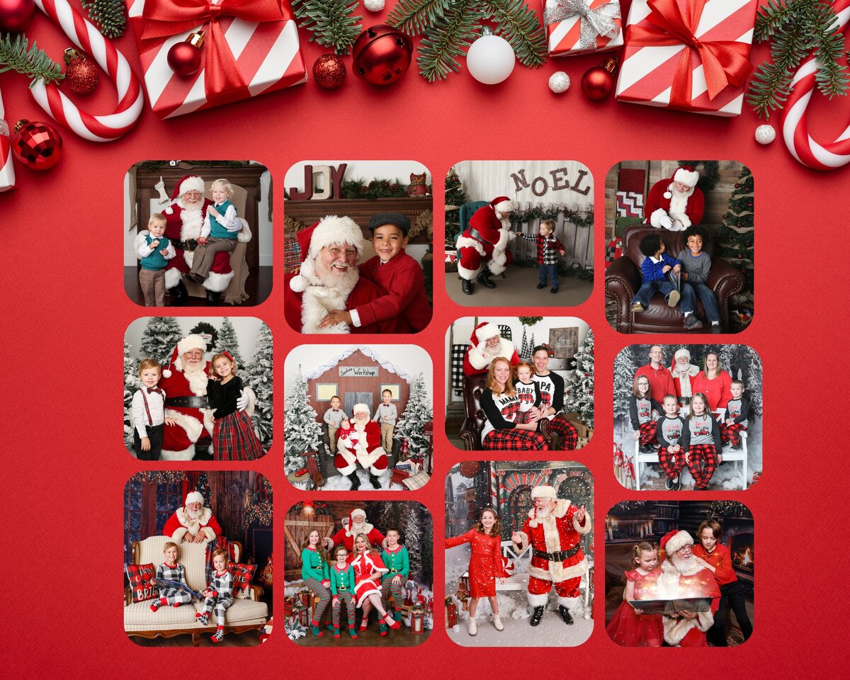 Black and Green Merry Christmas Photo Collage (1)
