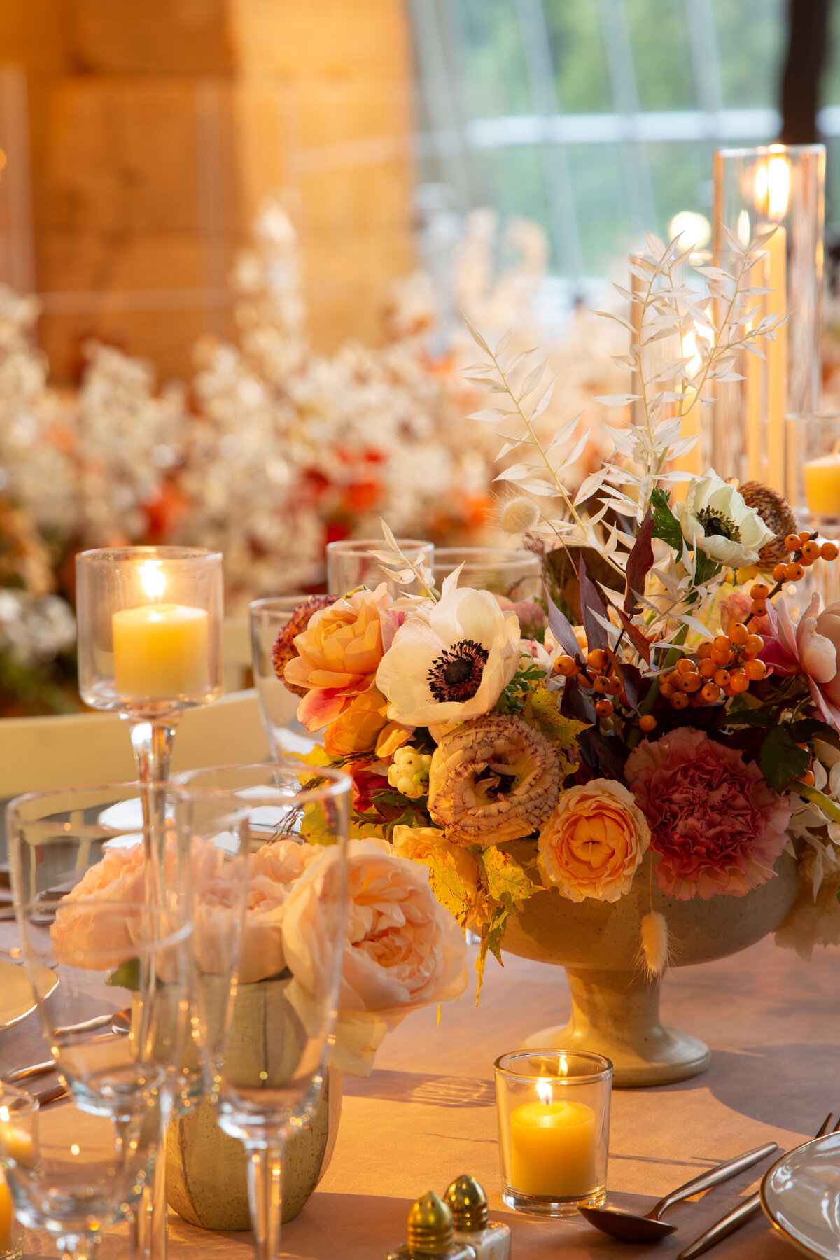 Fall centerpiece at the Metropolitan Museum of art