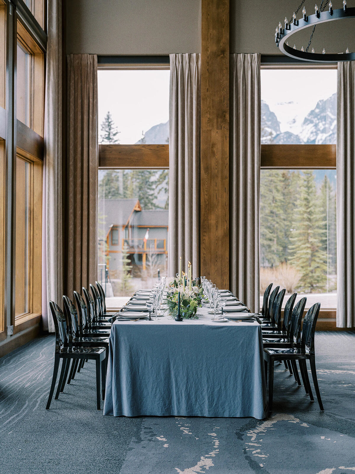 The Malcolm Hotel, a modern romantic wedding venue in Canmore, featured on the Brontë Bride Vendor Guide.