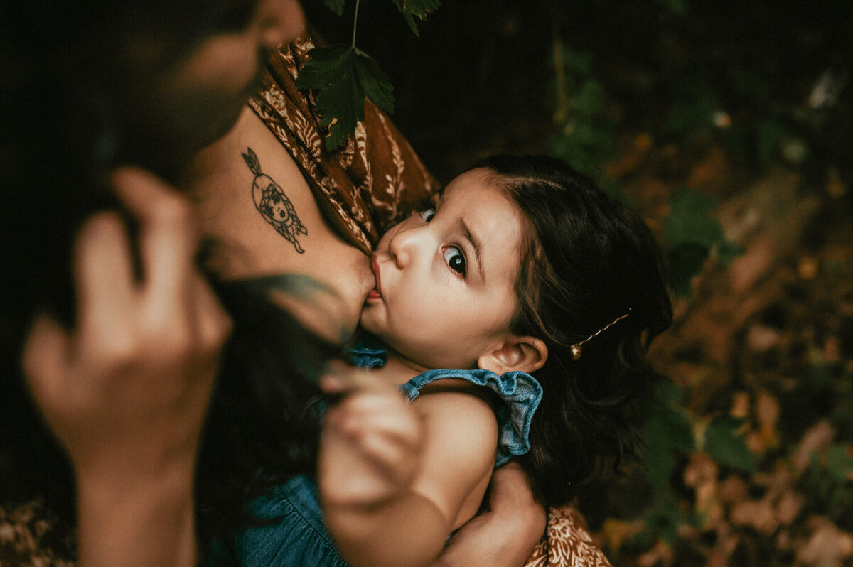 toddler breastfeeding