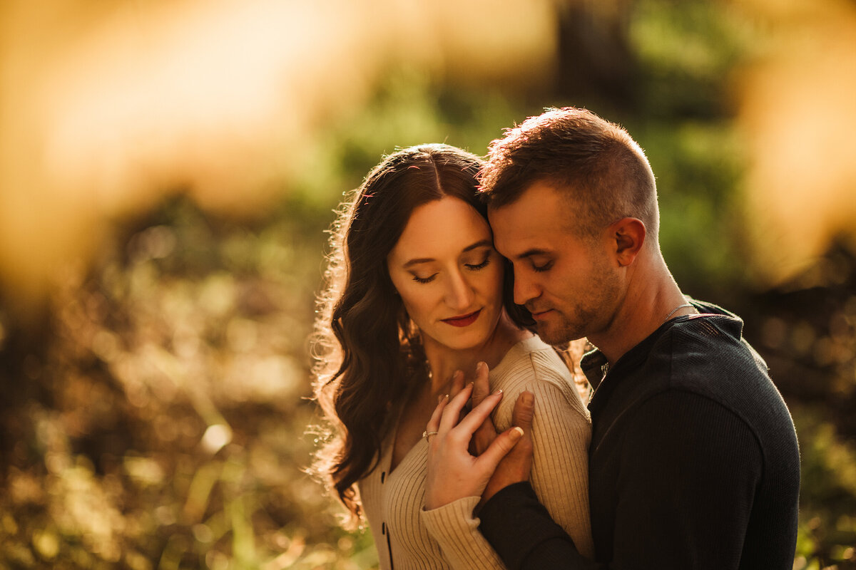intimate engagement session