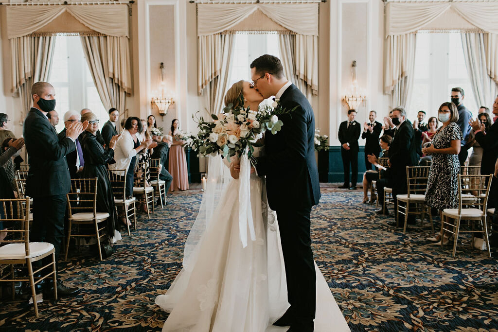 Edmonton-Wedding-Ceremony-First-Kiss