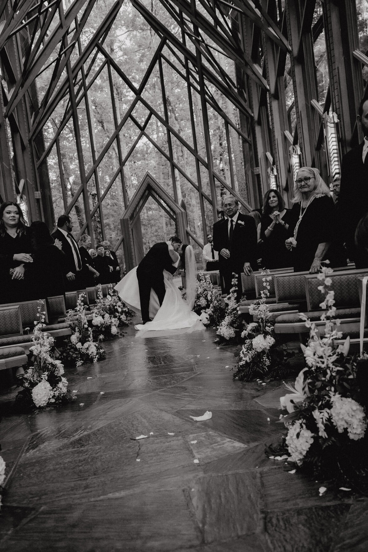 Elopement Wedding taking place at Anthony Chapel in Hot Springs, Arkansas