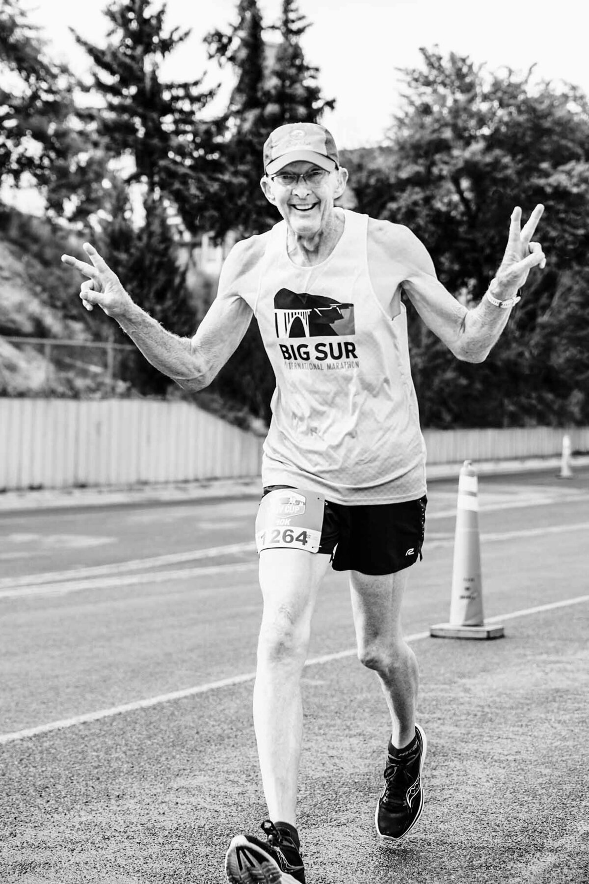 Marathon runner at Governor's Cup Marathon in Helena, MT