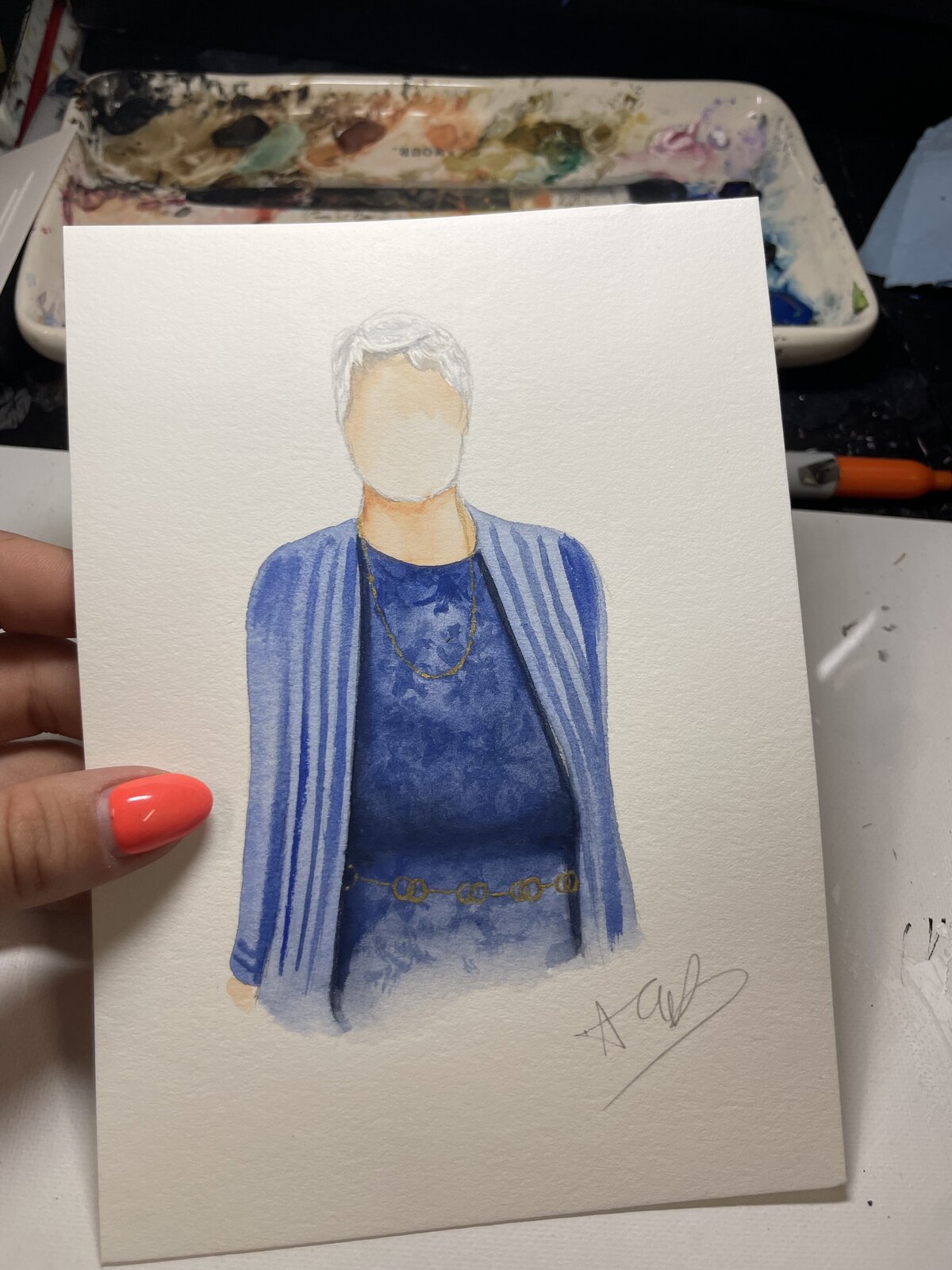 Live Guest Portrait - Single Guest - Half Portrait 