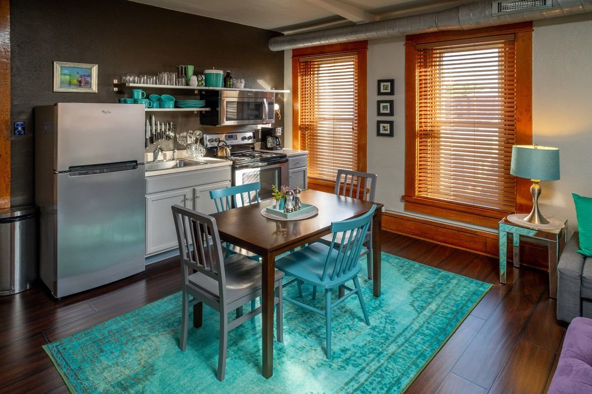 The kitchen in vacation rental 4, Eddy.