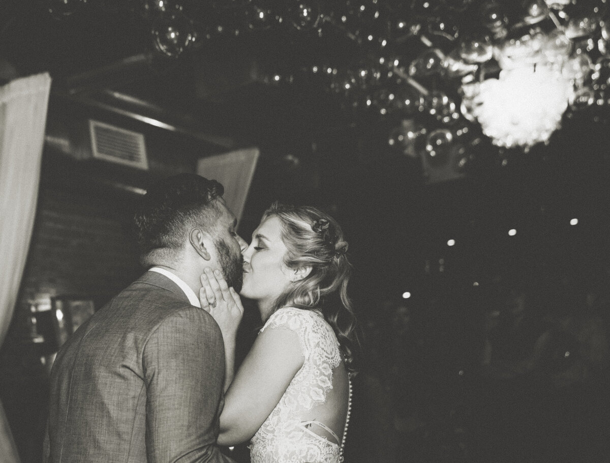 Bride and groom first dance at Vinology, Ann Arbor, MI - https://methodandmatte.com/