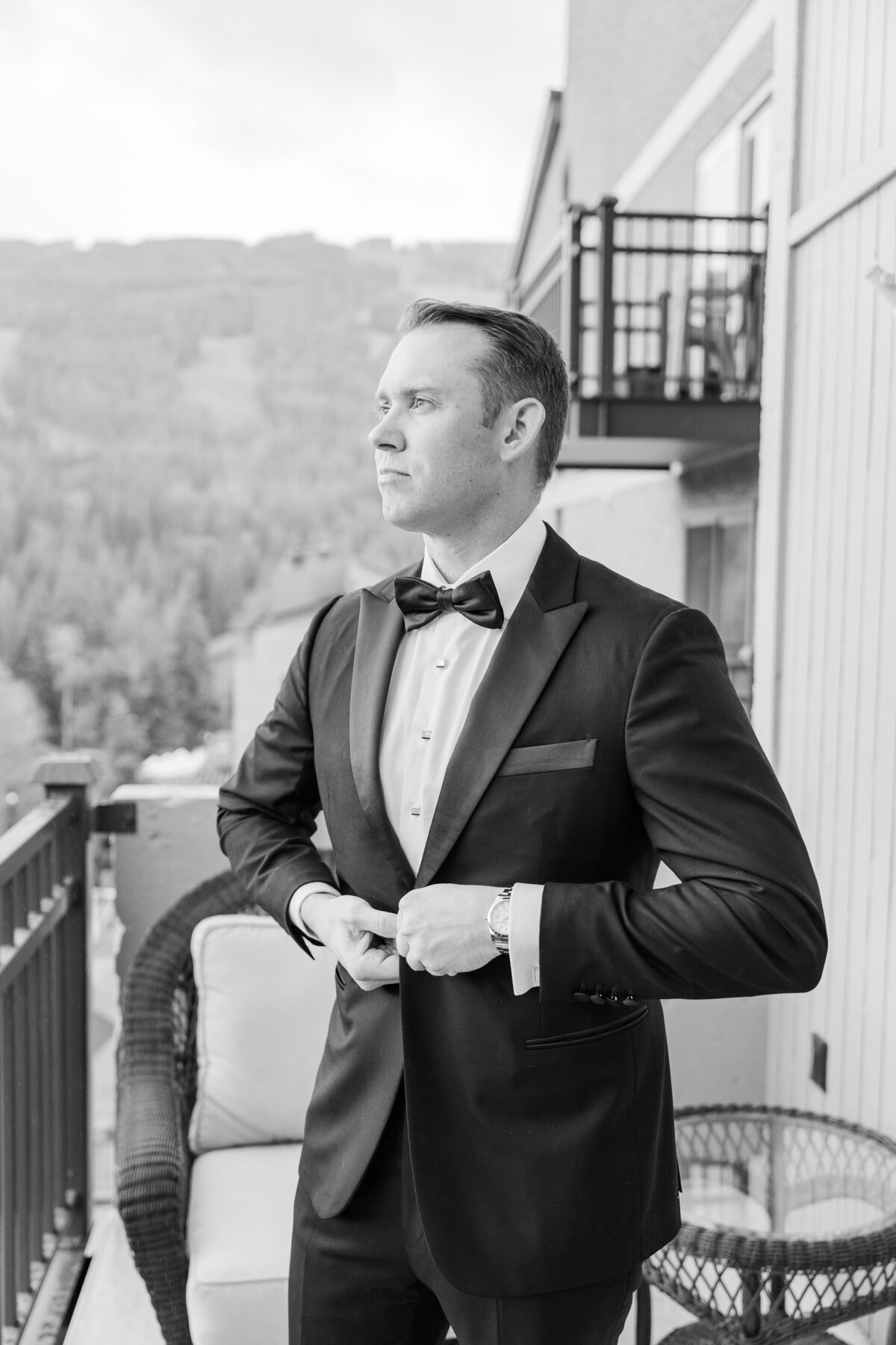 Vail Wedding Deck Mountain Village Romantic Summer Elopement Wedding Ski Lift Elena Spraguer Photography 0001