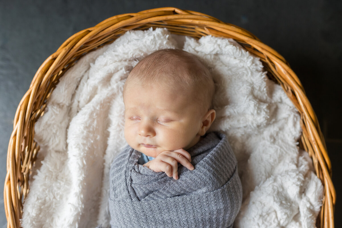 Oakland County in home newborn photographer Savvy Shotos Photography