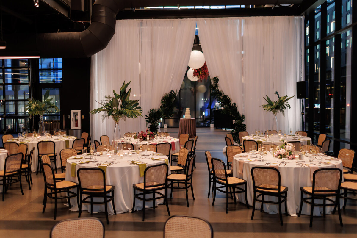 bold color block wedding gather at deer district milwaukee -59