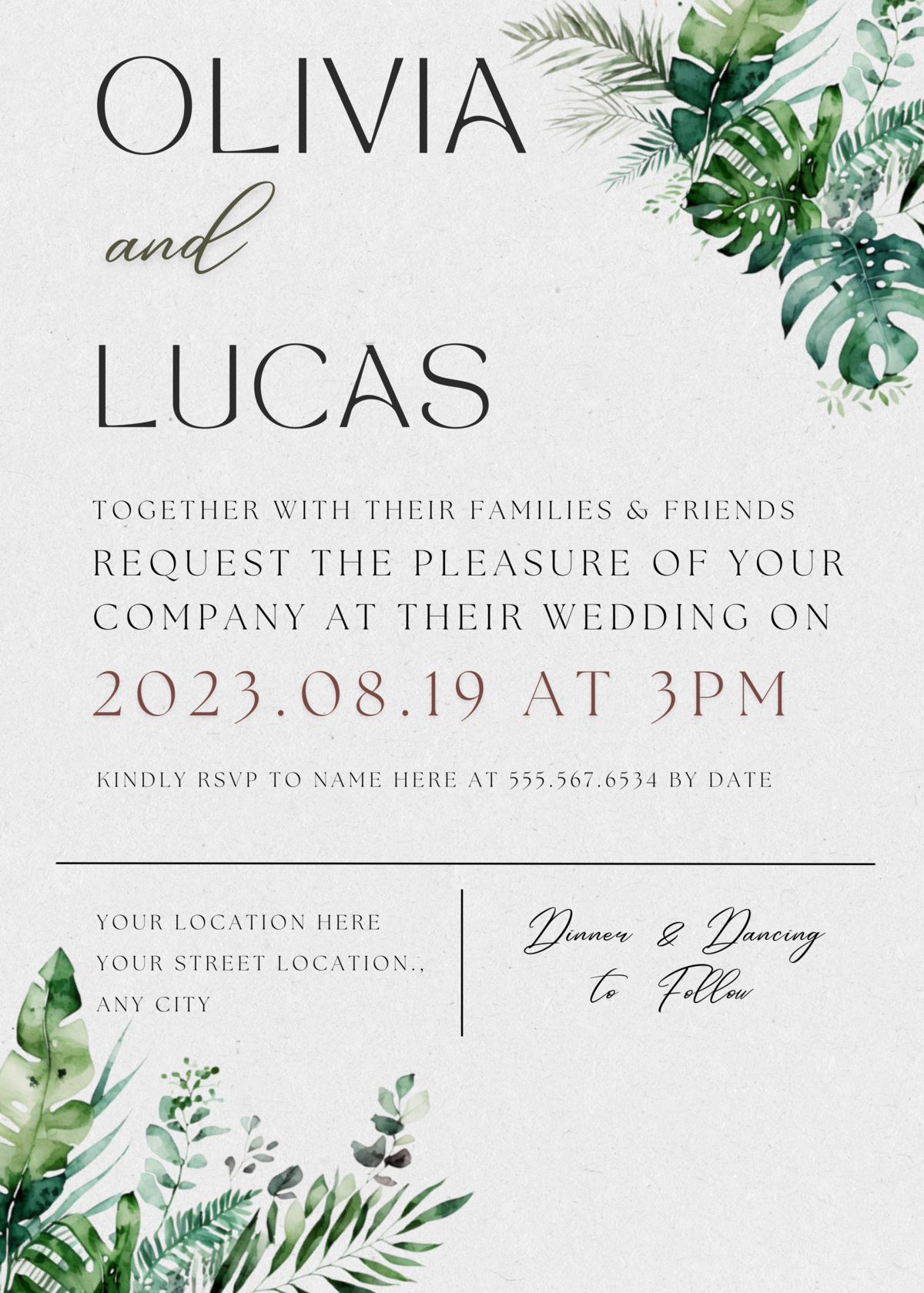 _Wedding & Bridal Shower Invitation Templates