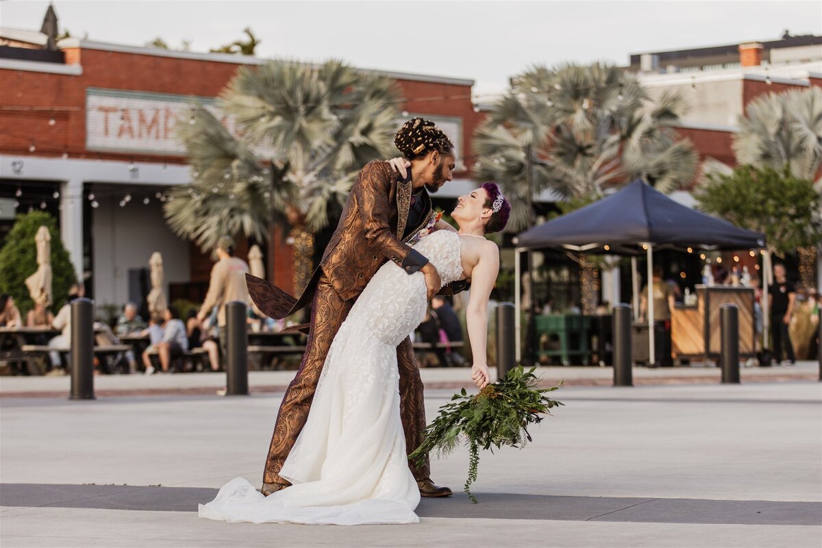 26 - Armature Works Wedding Bride & Groom - Tampa Bay Wedding Planner