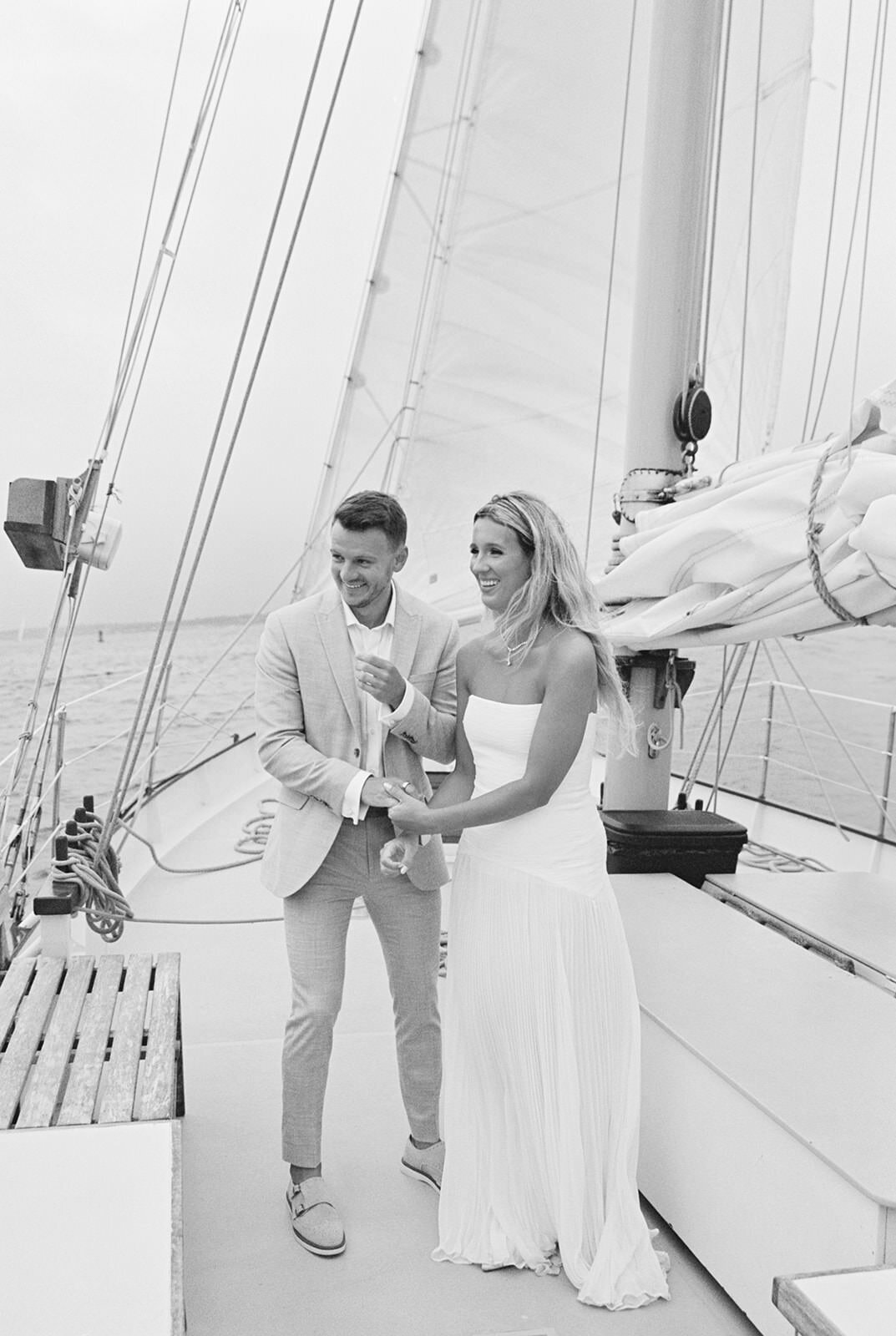 Newport ri rehearsal sunset sail-Halie Child Photography-148