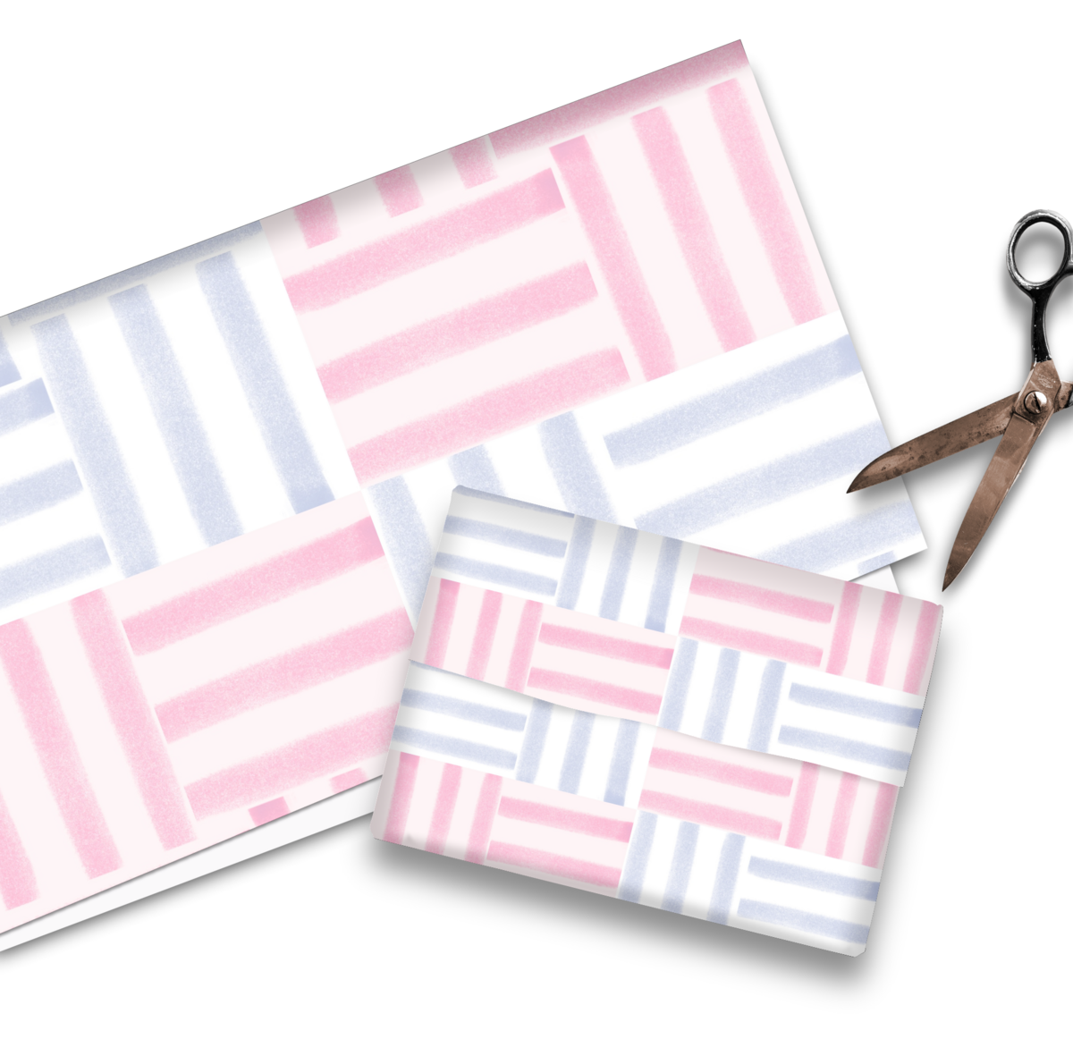 Mockup 10 _ Folded sheet + wrapped package