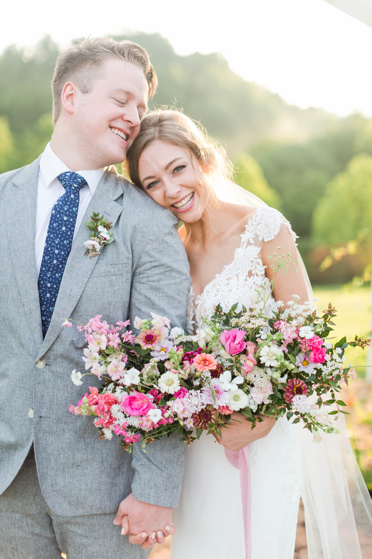 Belle Garden Estate wedding inspiration with  pink flowers