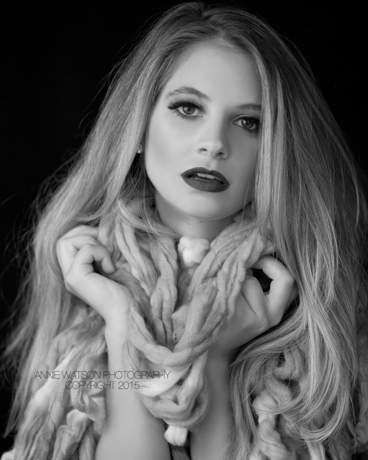 Soft glam meets edge: radiant skin and deep berry lips styled by Lydia Arroyo.