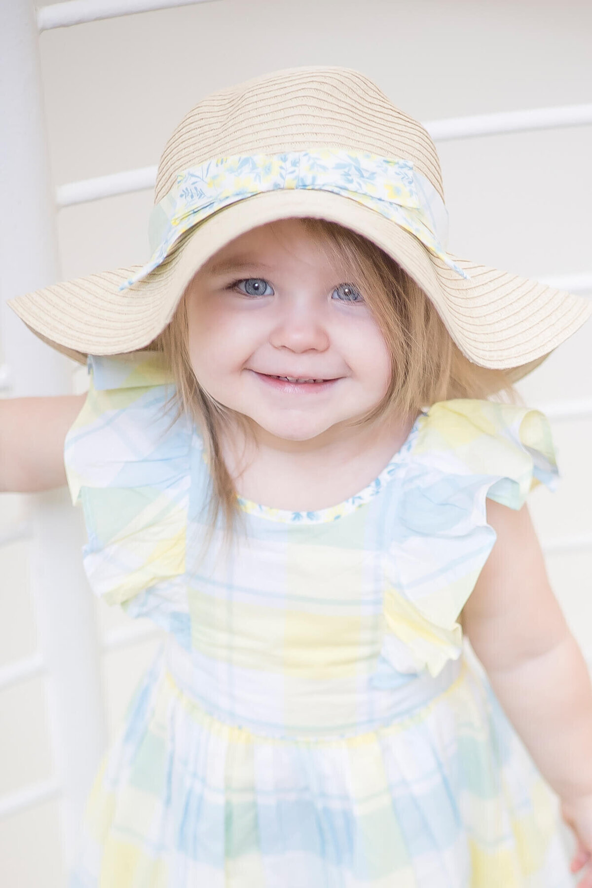 Smiling toddler girl portrait by las vegas photographer Jessica Bowles