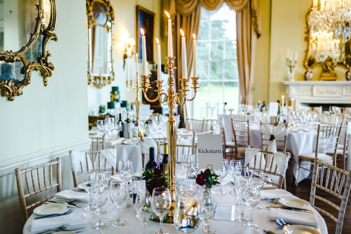 Rich red and gold wedding Prestwold 2