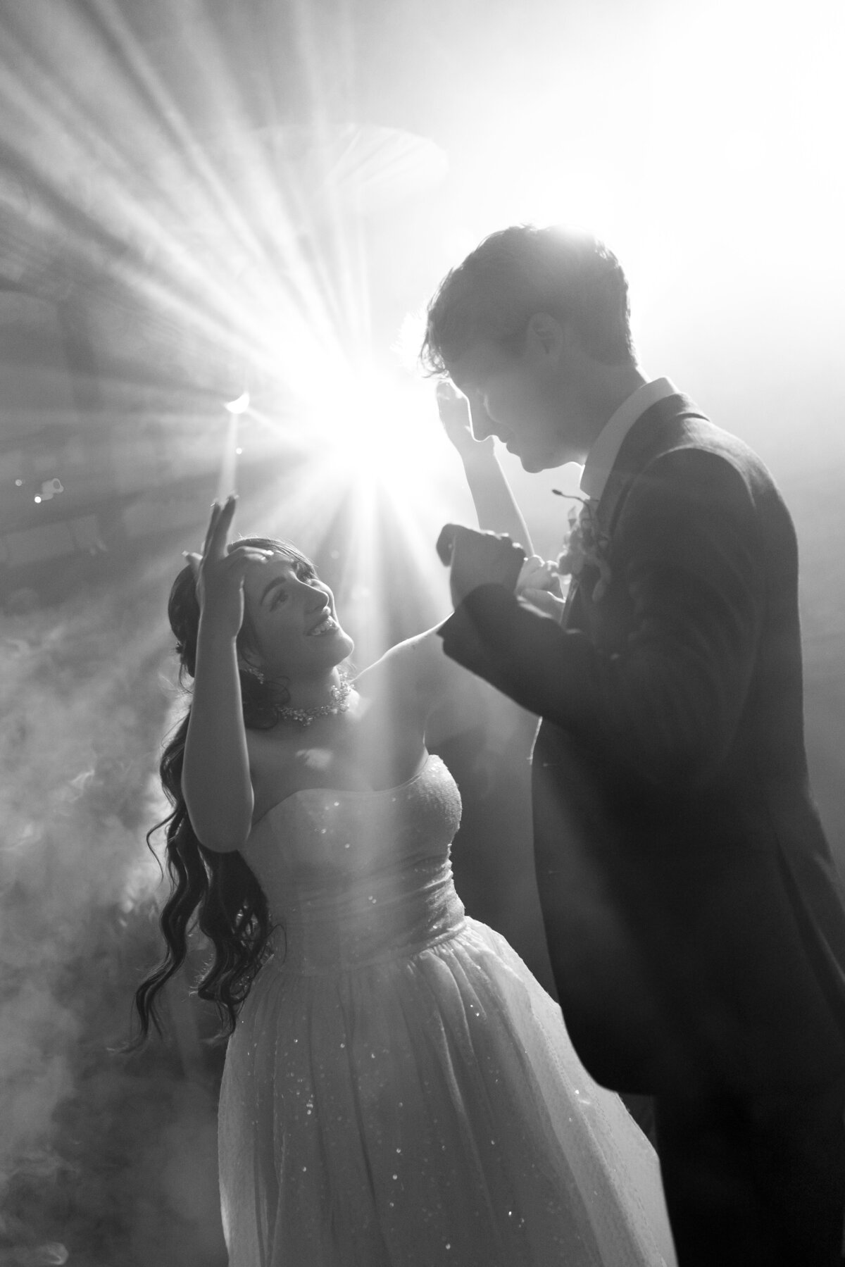 Bride and Groom at Wedding Reception