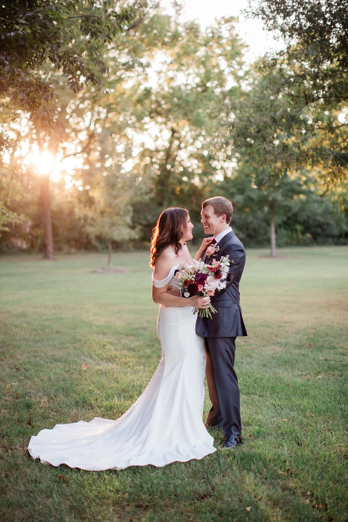 couple during golden hour at Cj's off the Square