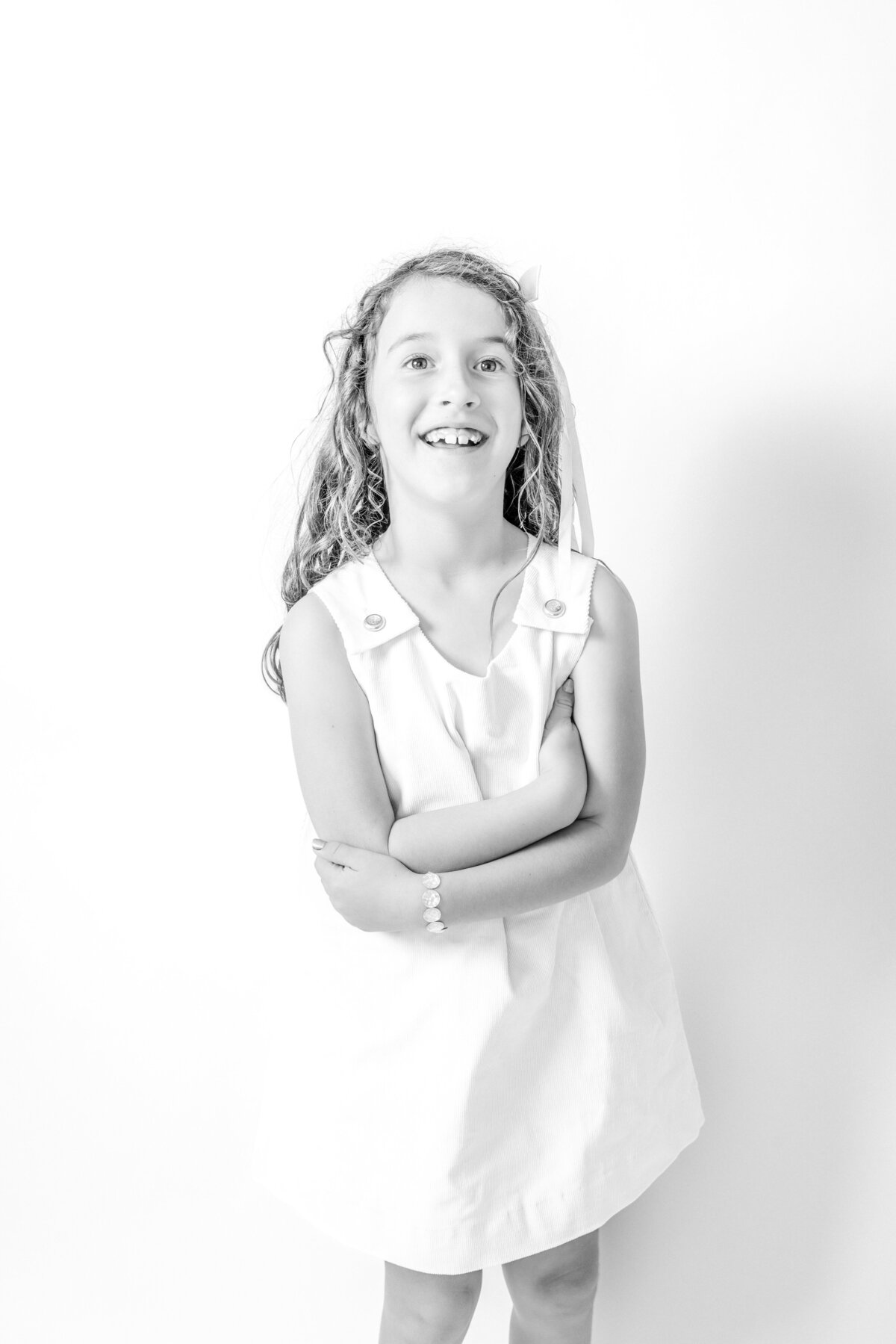 Modern kids portrait in Deltona home-based photography studio