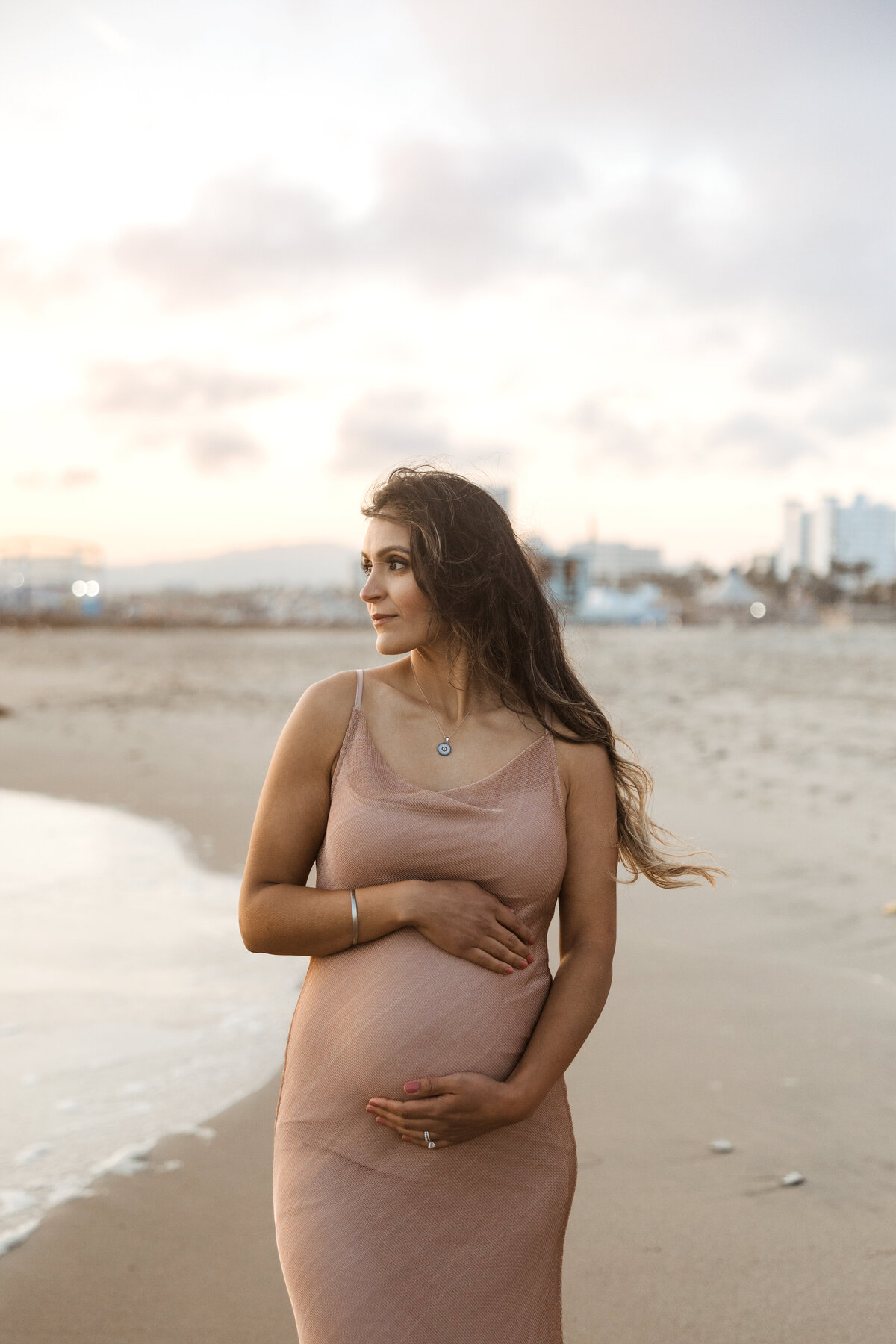 Santa Monica Beach Maternity Photography 83