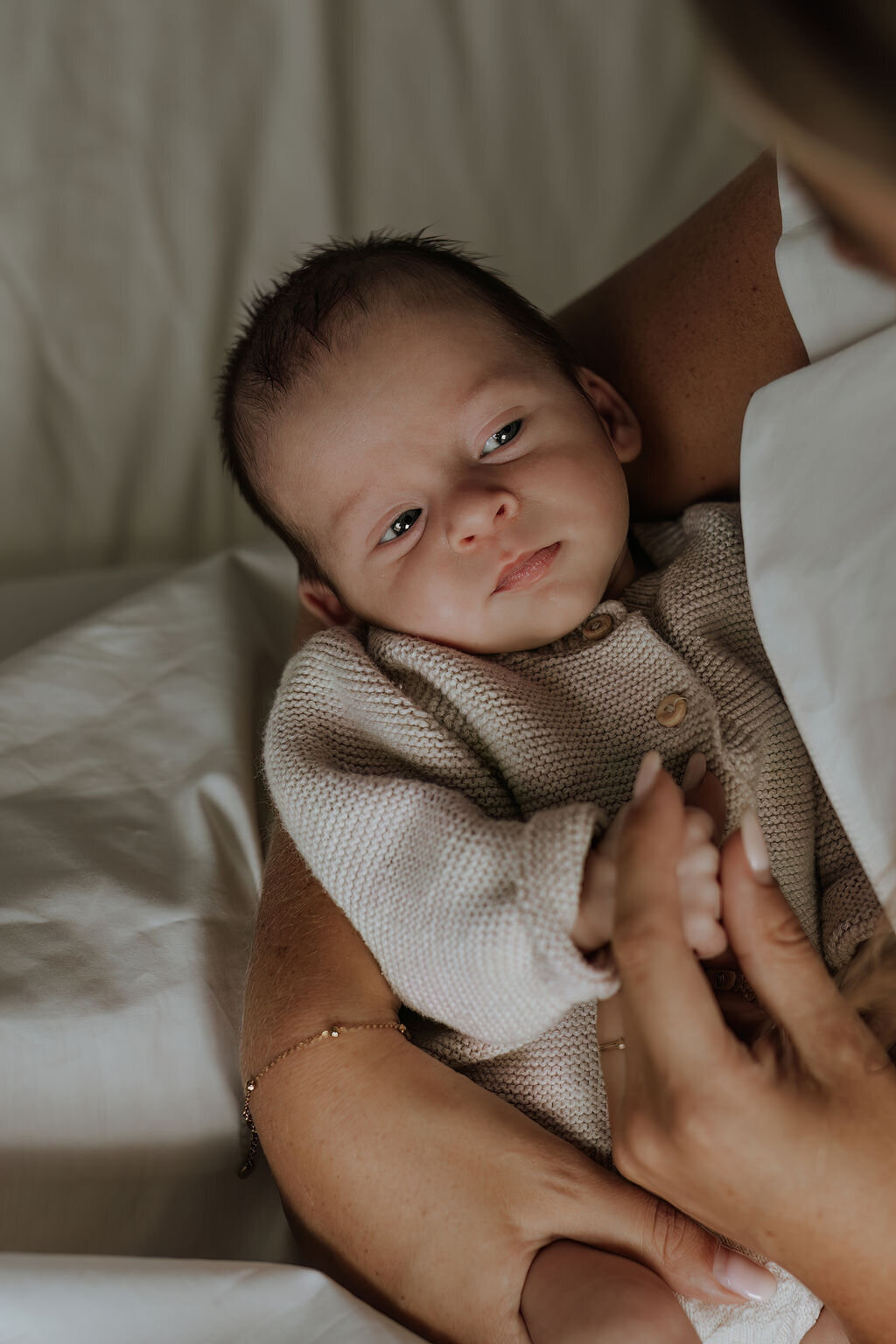 Newborn fotoshoot in boho setting