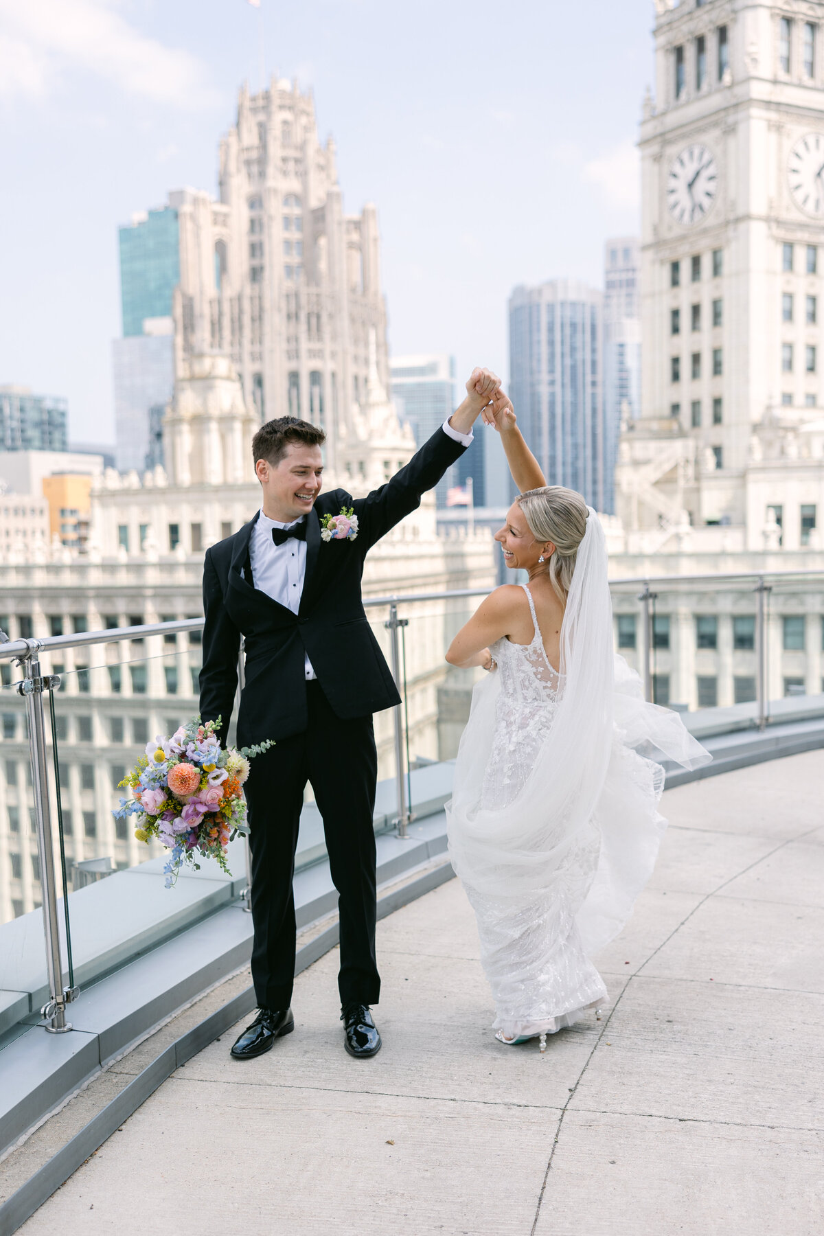 Chicago Theatre on the Lake Wedding Taylor & Eric-79