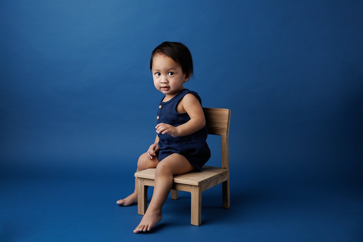personality portraits children's milestone session at newport news virginia studio