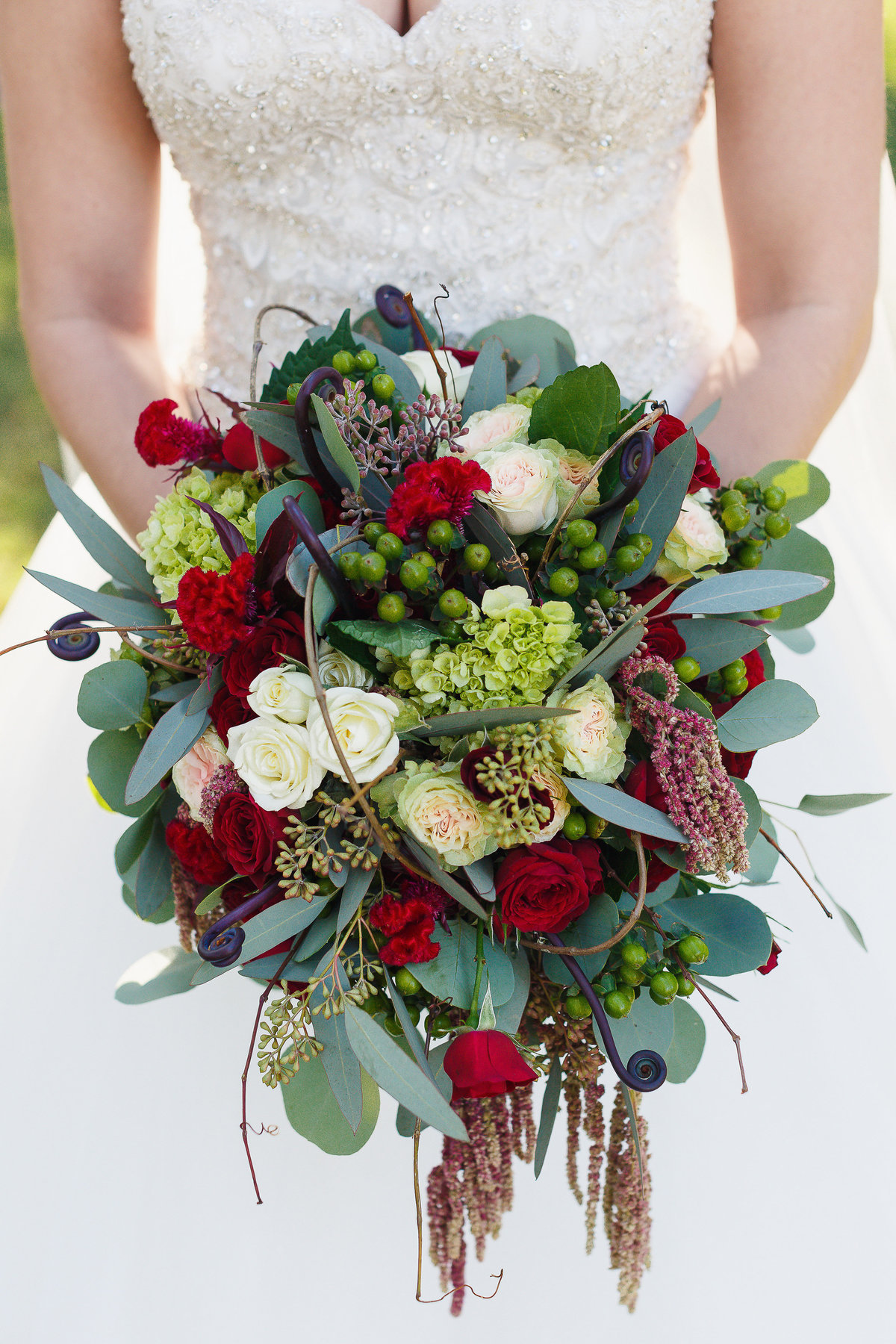 Close Up of Bridal Bouquet at Port Orleans Disney Wedding in Orlando Florida