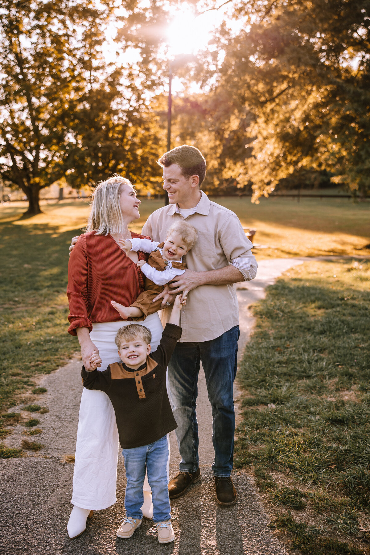 Family photos in South Park, Pittsburgh. 