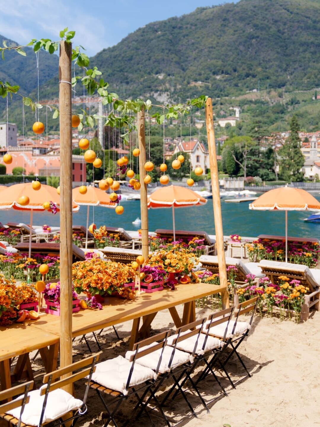 Lake Como Wedding Beach Party at @lidodilenno Alejandra Poupel7