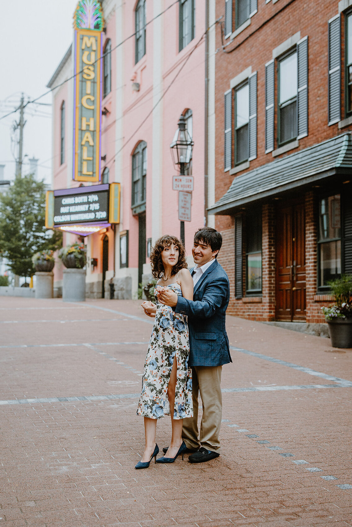 Portsmouth NH Downtown Engagement Photos-New England Wedding Photographer-10