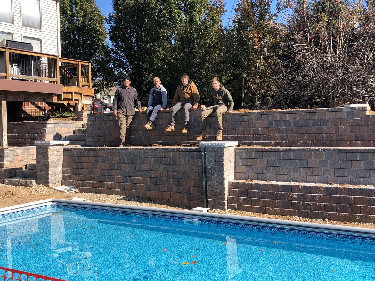 team-multi-level-retaining-wall-pool